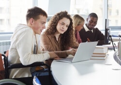 Photo of two classmates