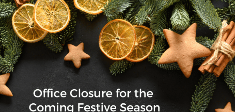 Office Closure for the Coming Festive Season (2)